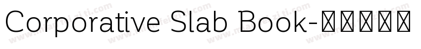Corporative Slab Book字体转换